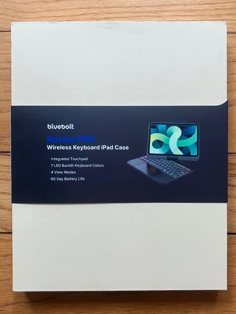 Bluebolt Rotate Pro Wireless Keyboard for IPad Air 13” (M3,M2) Black